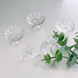 20PCS/LOT DIY Cute Clear Plastic Mini Fruit Cups Decoration Crafts Parts Simulation Tableware Dollhouse Kitchen Accessories