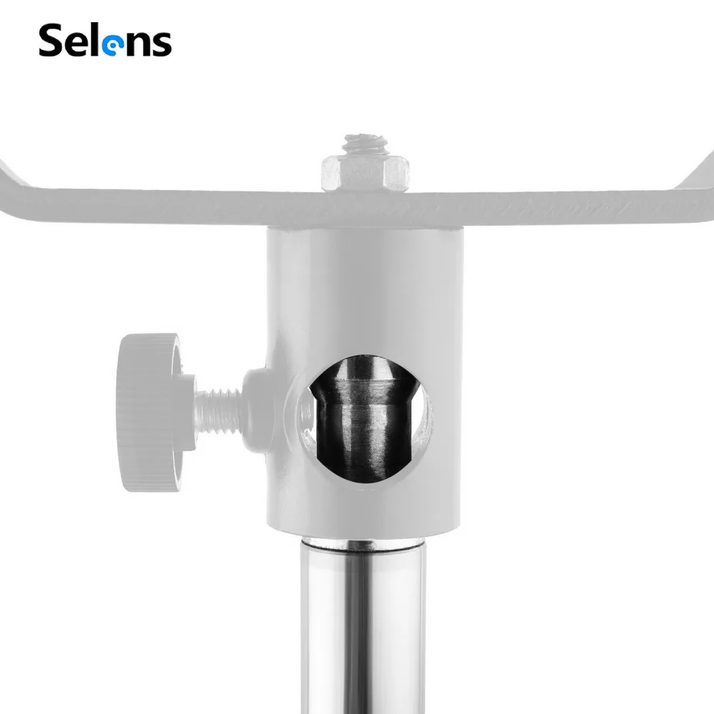 Selens 50cm 106cm 126cm Heavy Duty Stainless Steel Video Stand Grip Arm Crossbar For C-Light Stand