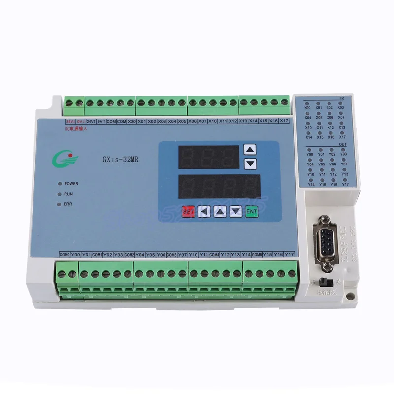 

FX1S GX1S 32MR digital display 16 input 16 relays output controller Analog quantity 4AD 2DA Analog plc RTC (real time clock)