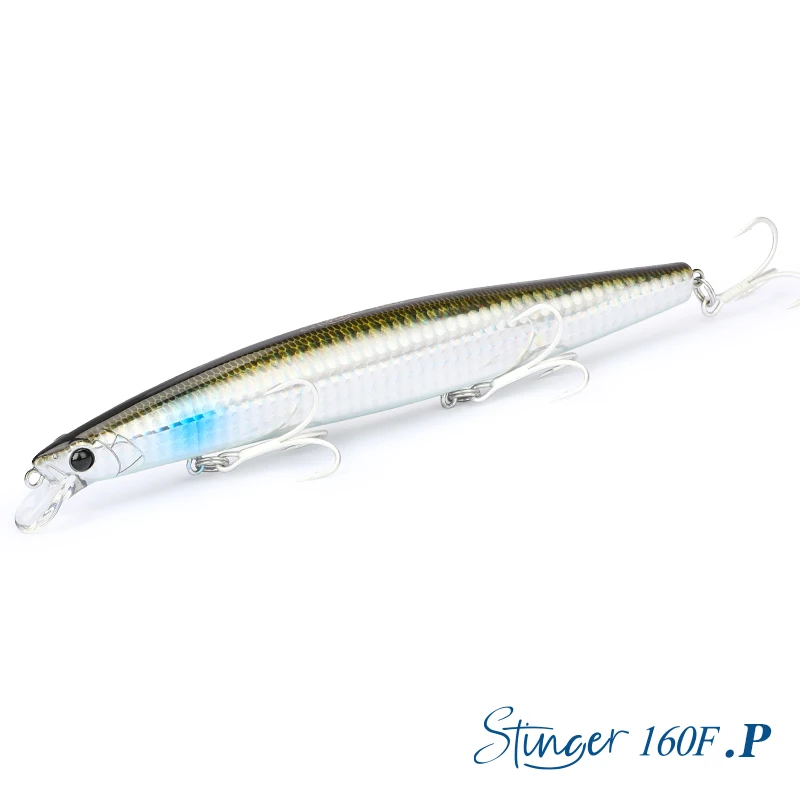 TSURINOYA 163mm 31g Schwimmende Minnow Angeln Köder STINGER DW110 160F Ultra-lange Casting Seebarsch Piura Meer angeln Köder
