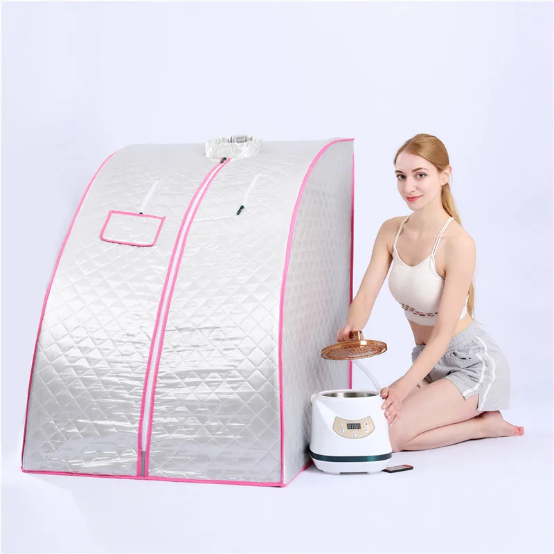 Portable Steam Sauna Generator New Steamer 3.0L 1500W Slimming Household Box Ease Insomnia Stainless Steel Pipe Support