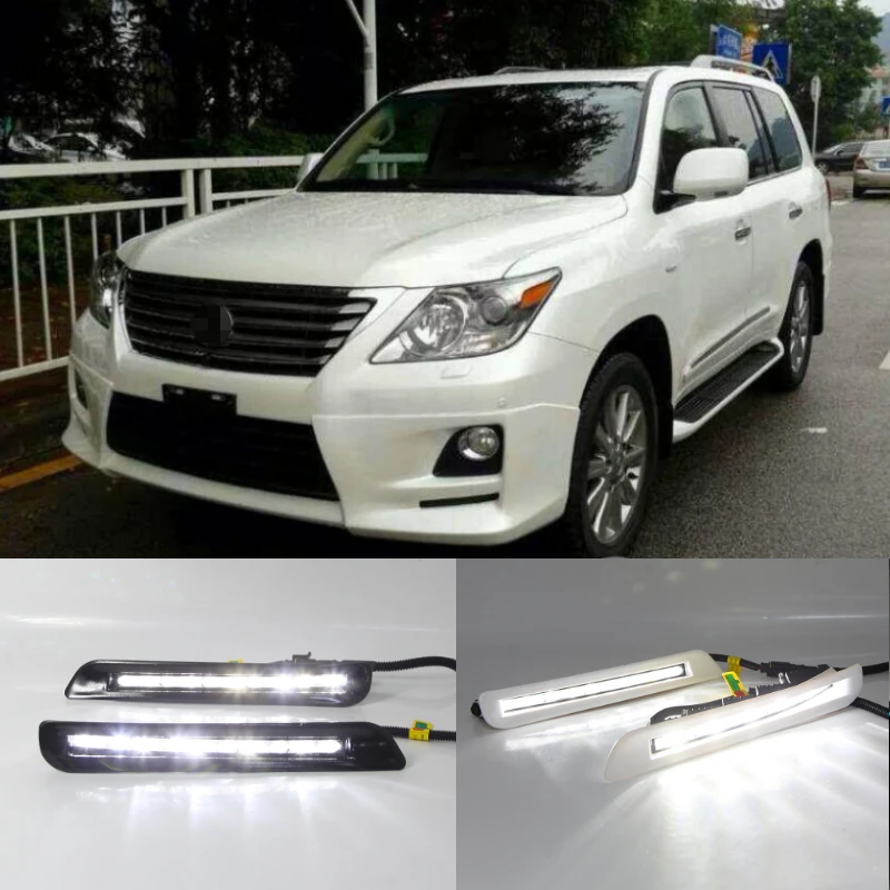 2Pcs For 2011 year Lexus LX570 day Driving Lights daily running light Car accessories LED DRL Daytime Running Light