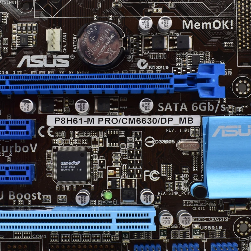 Imagem -04 - Placa-mãe P8h61-m Pro Cm6630 Lag1155 Suporte Core i3 i5 Cpu i7 Ddr3 1333mhz 16gb Pci-e X16 Hdmi Sata2 Usb 3.0 Uatx Asus-h61