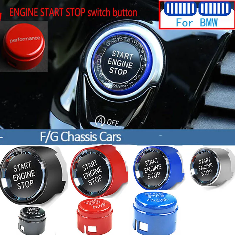 Car Start Stop Switch Button For BMW F48 F49 F39 F25 G01 G08 F26 F02 F15 G05 F16 G07 F20 F52 F22 F45 F30 F34 F32 F10 F12 F01 Z4