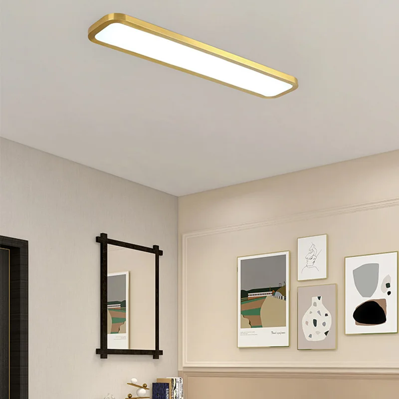 Ultra-Thin Led Ceiling Lamp Bedroom Dining Room Living Room Hallway Light Rectangular Square Round Black Grey White Luminary