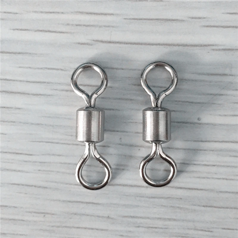 Conector giratorio plateado para señuelos de pesca de cobre fino - imagen 4