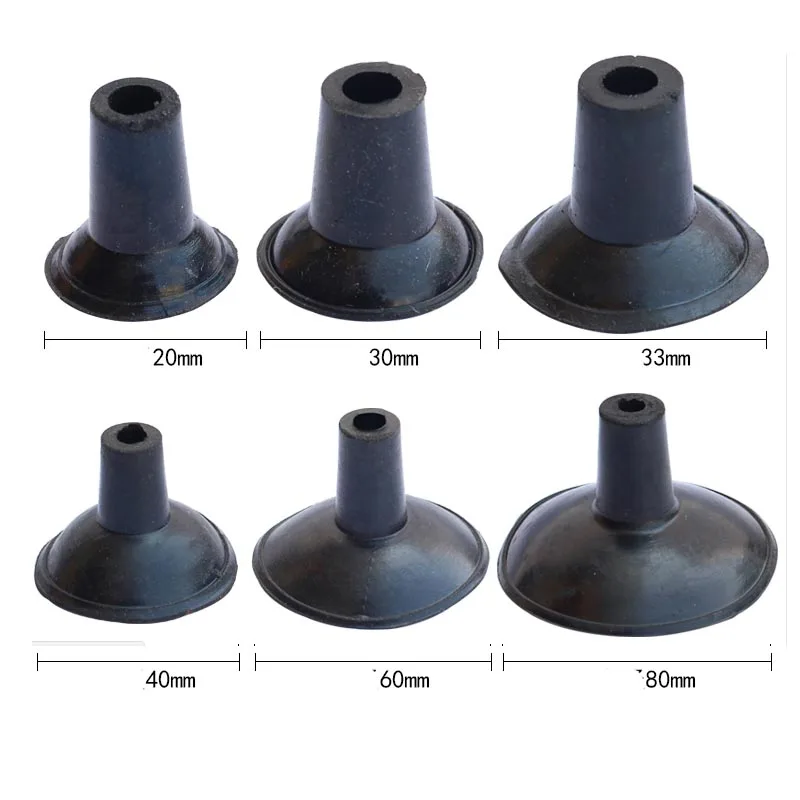 Black Valve Grinder Sucker for Car Motorcycle Electro-pneumatic Valve grinder Valve Grinding Cup 15-80mm