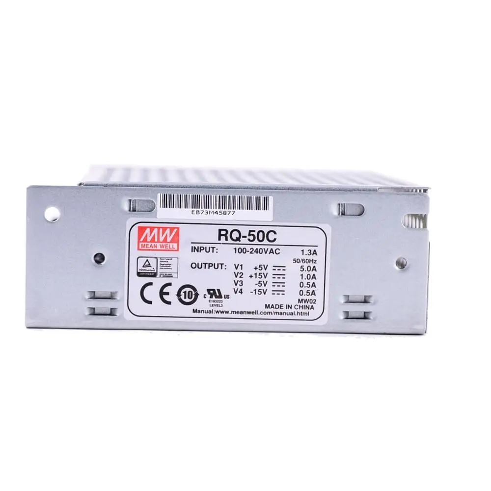 Mean Well RQ-50C 5V/15V/-5V/-15V AC/DC 50W Quad Output Switching Power Supply meanwell online store