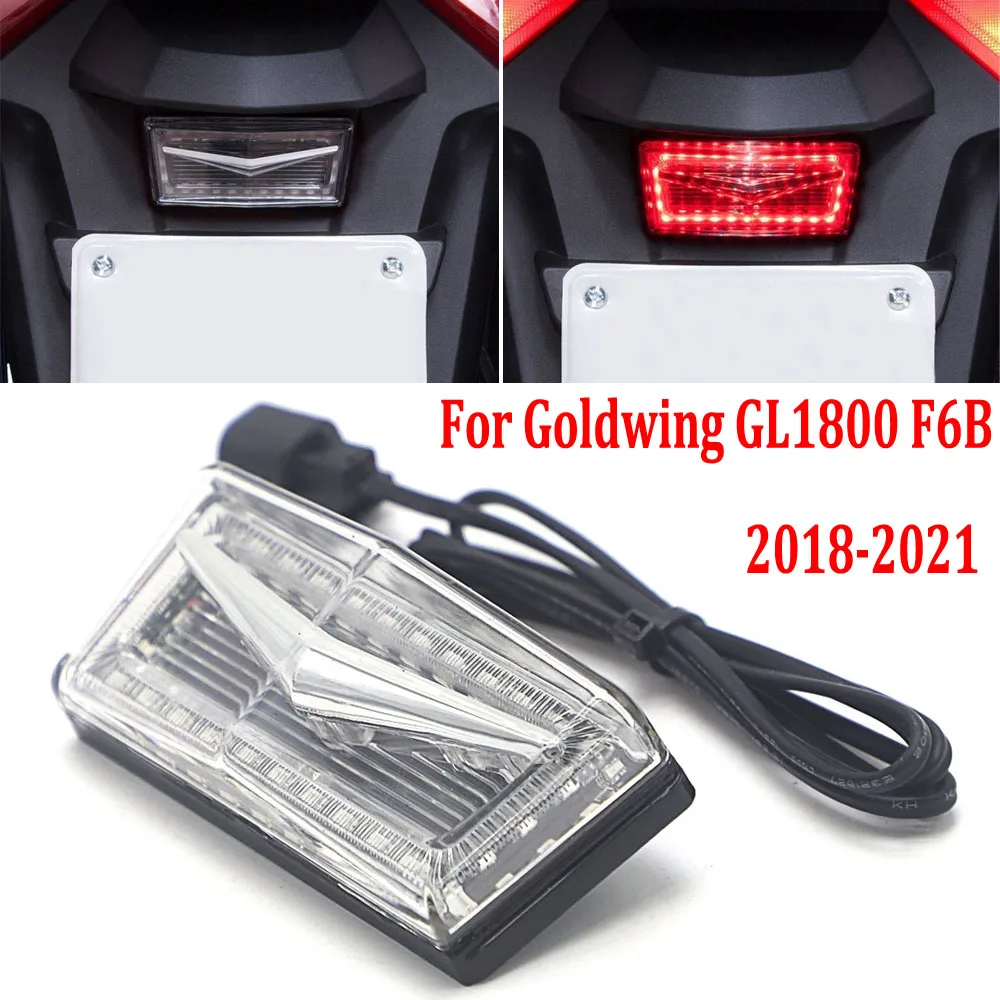 NEW For Honda Goldwing GL1800 F6B 2018-2021 Motorcycle ABS Trunk Fender Led Reflctor Replacement Light GL 1800 Gold Wing 1800