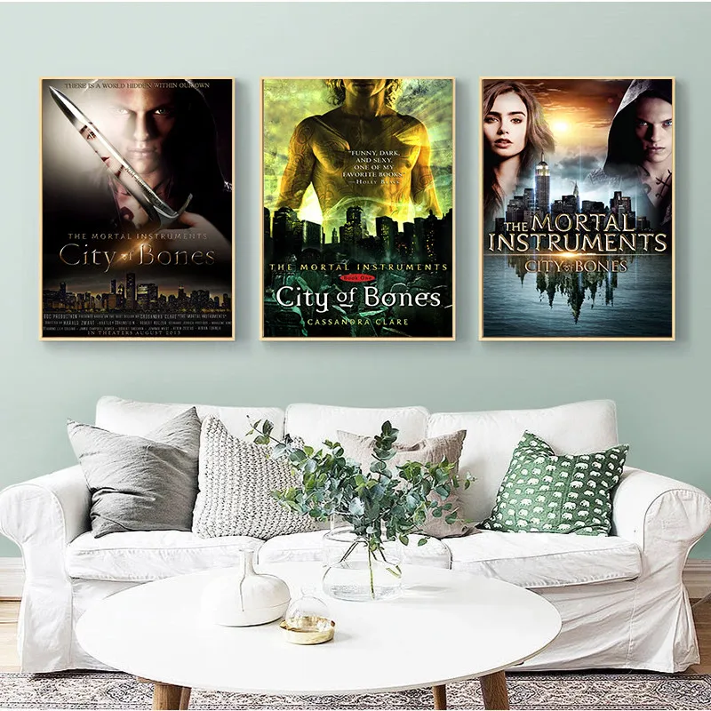 Shadowhunters-pintura moderna de los instrumentos mortales, carteles de papel recubierto blanco, imágenes artísticas de pared, decoración