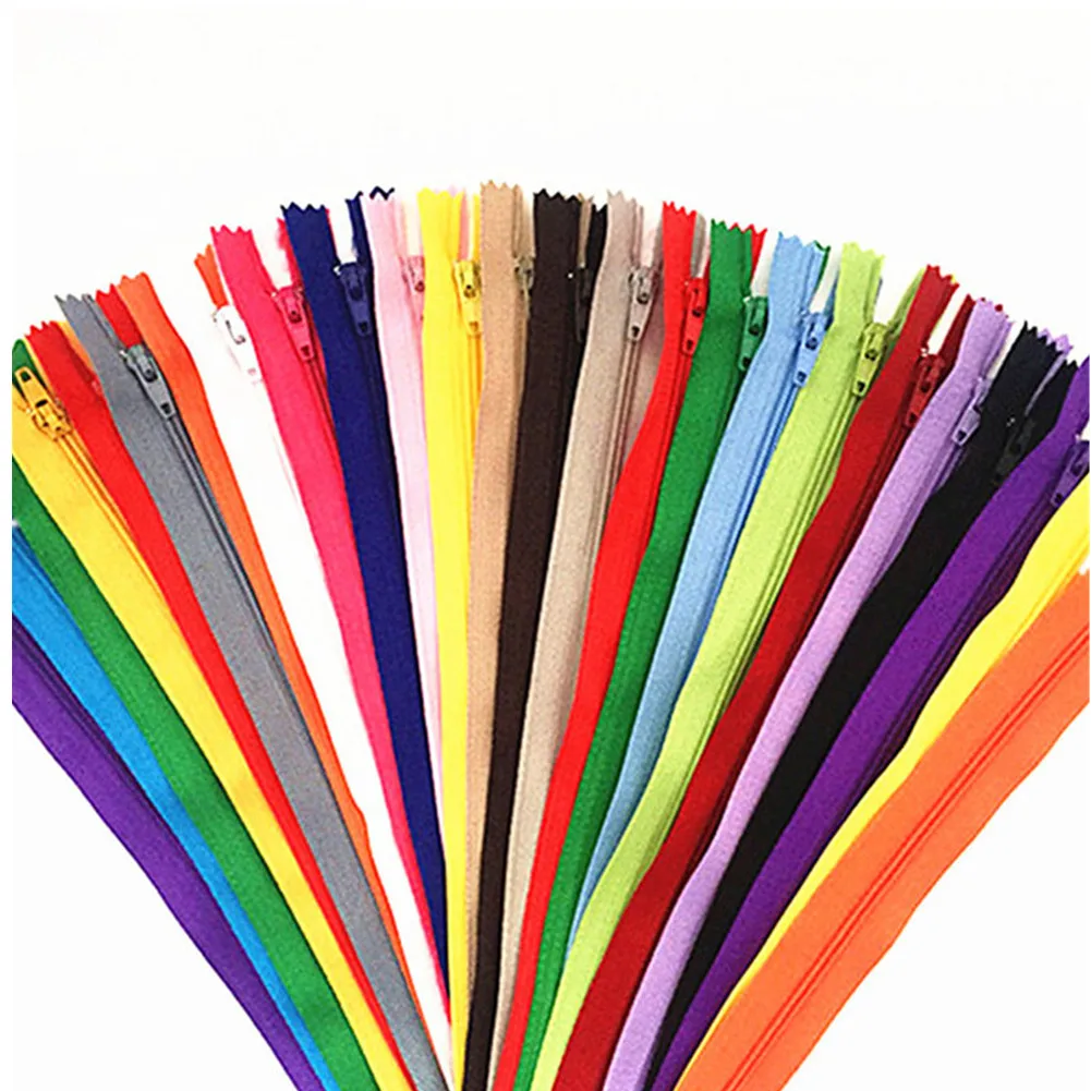 50 pcs. 30cm (12inch) Nylon Zipper Tailor Sewer Craft Crafter's & FGDQRS (20 Colors)