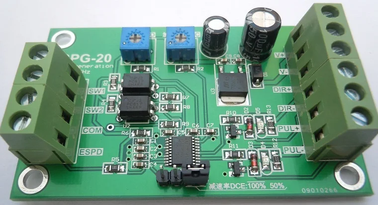 

20kHz servo stepper motor controller forward and reverse rotation pulse generator speed regulation spg-20