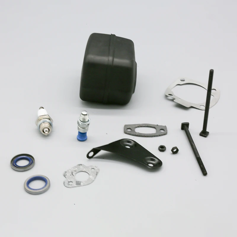 Muffler Bracket Support Gasket Spark Plug Decompression Valve Oil Seal Kit Fit For HUSQVARNA 55 50 51 Gasoline Chainsaw Parts