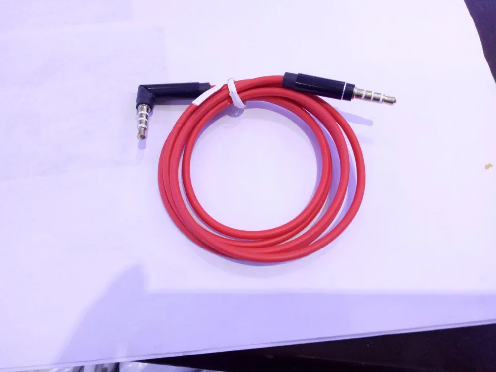 

100pcs 4-pole 3.5mm Male To 3.5mm Male Car Aux Auxiliary Cord Stereo Audio Cable For Connector 3 5mm Speaker Mini Jack New