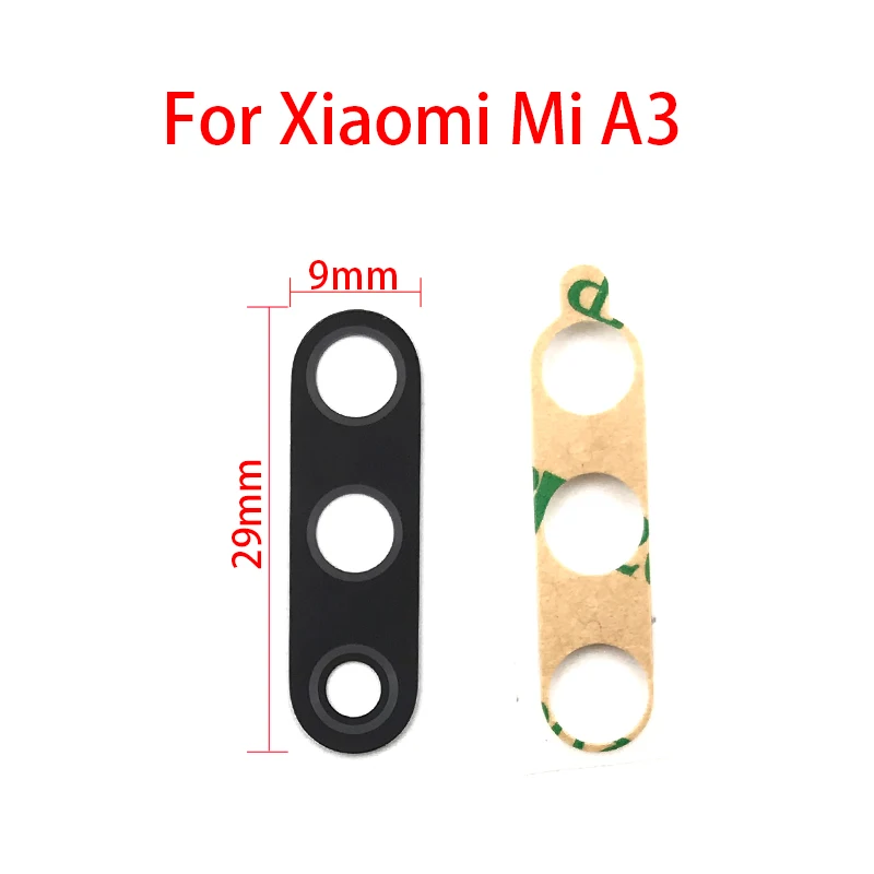 2Pcs/Lot, Rear Back Camera Glass Lens Cover For Xiaomi Mi A3 With Sticker Adhesive For Xiaomi Mi A1 A2 Lite Replacement Parts