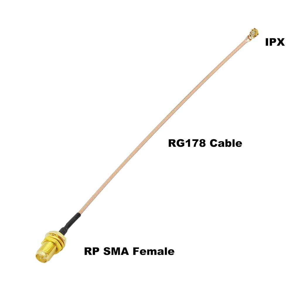 ALLiSHOP sma pigtail Jumper RP SMA female to U.FL IPX RG178 1.13 cable sockets jack connectors adapter for Wifi router GPS AP