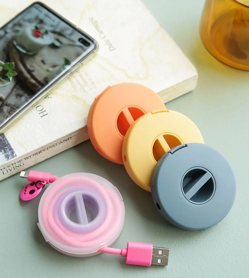 Cáp Nhà Tổ Chức Xoay Cáp Cuốn Gọn Hộp Nhựa Di Động Lưu Trữ Dây Điện Ốp Lưng Giá Đỡ Điện Thoại Dây Chuột Dây Tai Nghe Lưu Trữ