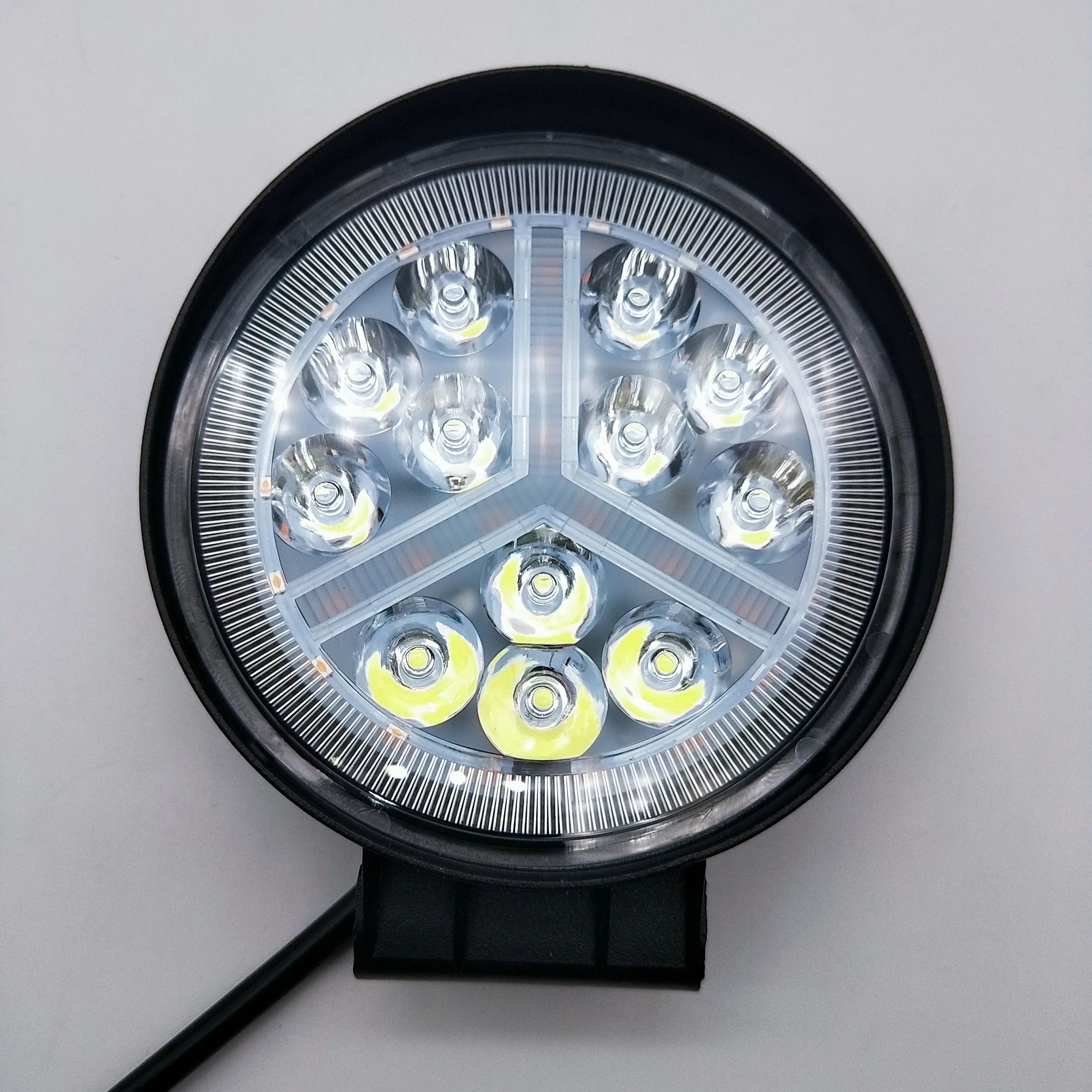 36W Led Work Light Bar Waterproof  Yellow White Blue Red Fog Light Spot Lights for Truck Motorcycle SUV ATV Car Boat JR-25