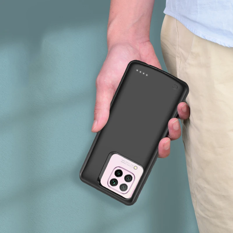 Тонкий чехол с аккумулятором для Huawei P40 Lite, ударопрочный чехол с зарядным устройством для Huawei Nova 7i