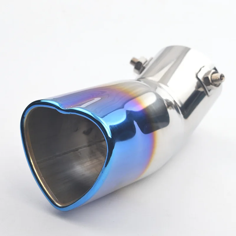 Universal Car Accessories Roasted Blue Tail Throat Imported Stainless Steel Muffler Exhaust Pipe Cover