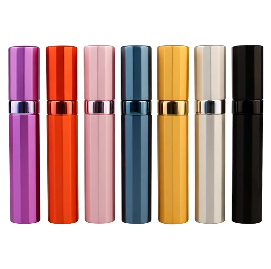 24 x Travel 8ML  Mini Travel Portable Replaceable Empty Atomizer Perfume Bottle Aluminum Spray Parfume Containers