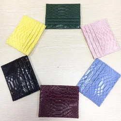 Customized New Arrival Beauty Color Women Snake Purses Mini Wallets Sexy Female Card Holder Bag