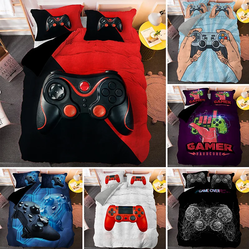 

Game Gamepad Bedding Set For Adult Kids Gamer Comforter Cloth Duvet Cover Hippie Nordic Bed Covers Luxury Queen King Size