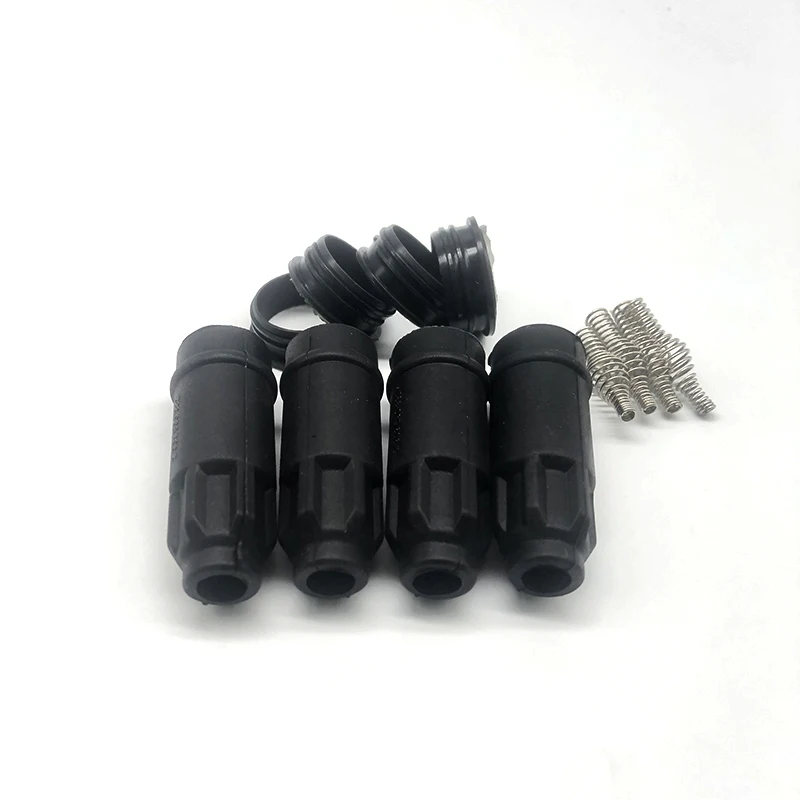 4PCS Ignition Coil Rubber Boot Compatible For Renault Megane 2003 1.6L For BERU OEM 2303590382 0040100052 8200568671