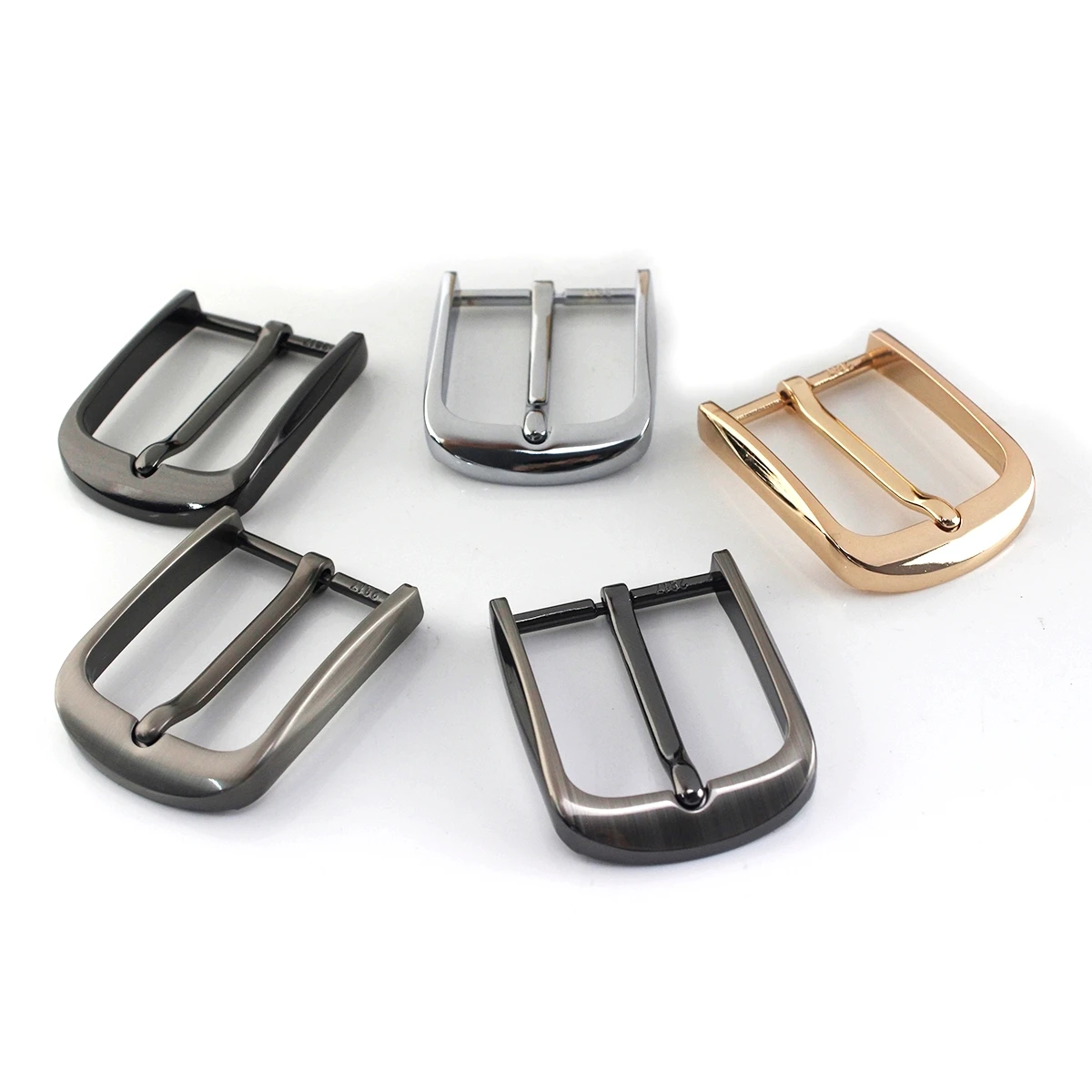 1pcs 40mm Metal Men\'s Casual Belt Buckle End Bar Heel bar Buckle Single Pin Half Buckle for Leather Craft Jeans Webbing