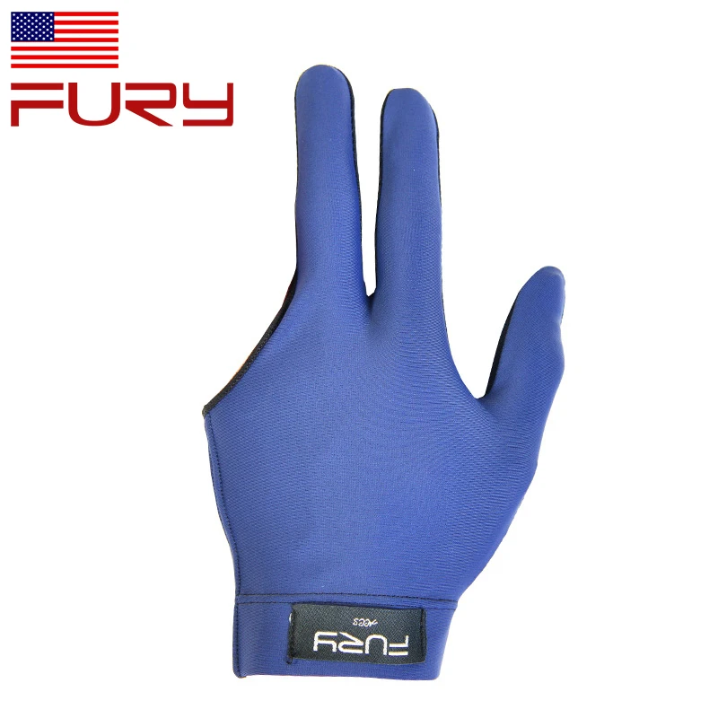 Fury Billiard Accessories Pool Cue Full Fingers Glove Snooker Gloves Elasticity Material Left Hand Wear For Men Woman General