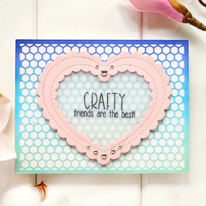 fantazyjny zestaw serc z przegrzebkiem metalowe matryce do wycinania matryce do wycinania DIY Scrapbooking tworzenie kartek rzemiosło nóż forma nowy