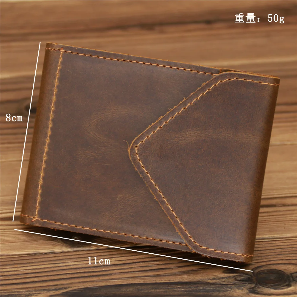 New Arrival Vintage Card Holder Men Genuine Leather Credit Card Holder Small Wallet Money Bag ID Card Case Mini Purse For Male