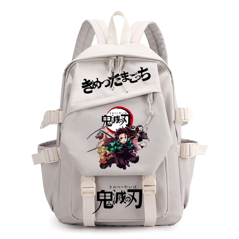 Sac à dos anti-vol Demon Slayer pour ordinateur portable, cartable pour garçons et filles