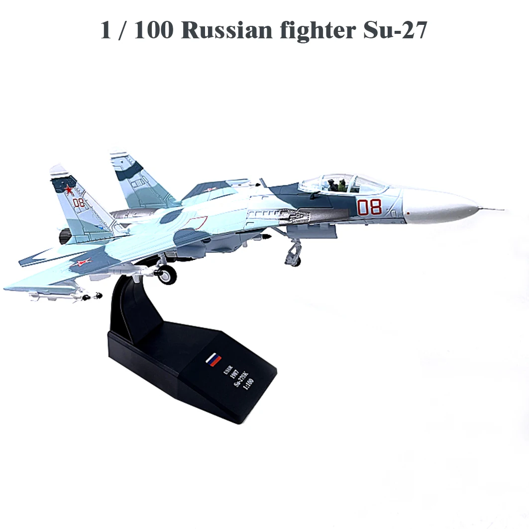 

1/100 Russian Su-27 Su-27 fighter model Alloy finished product collection model