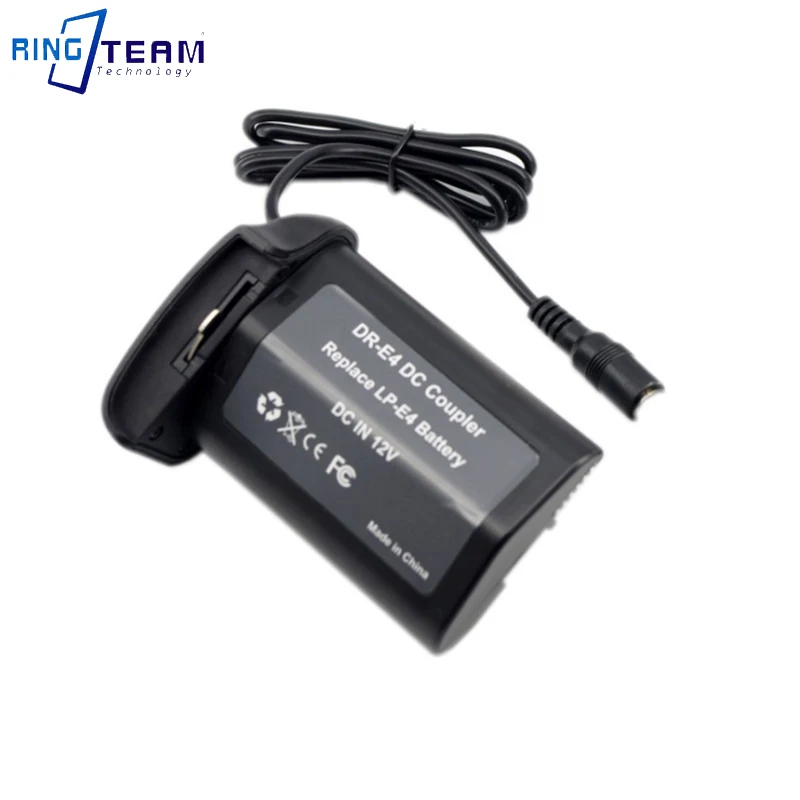 Suitable For Canon EOS-1D C 1D X 1D Mark III 1D Mark IV 1Ds Mark III DR-E4 Battery Box DC5525 LP-E4 LP-E19 Dummy Battery