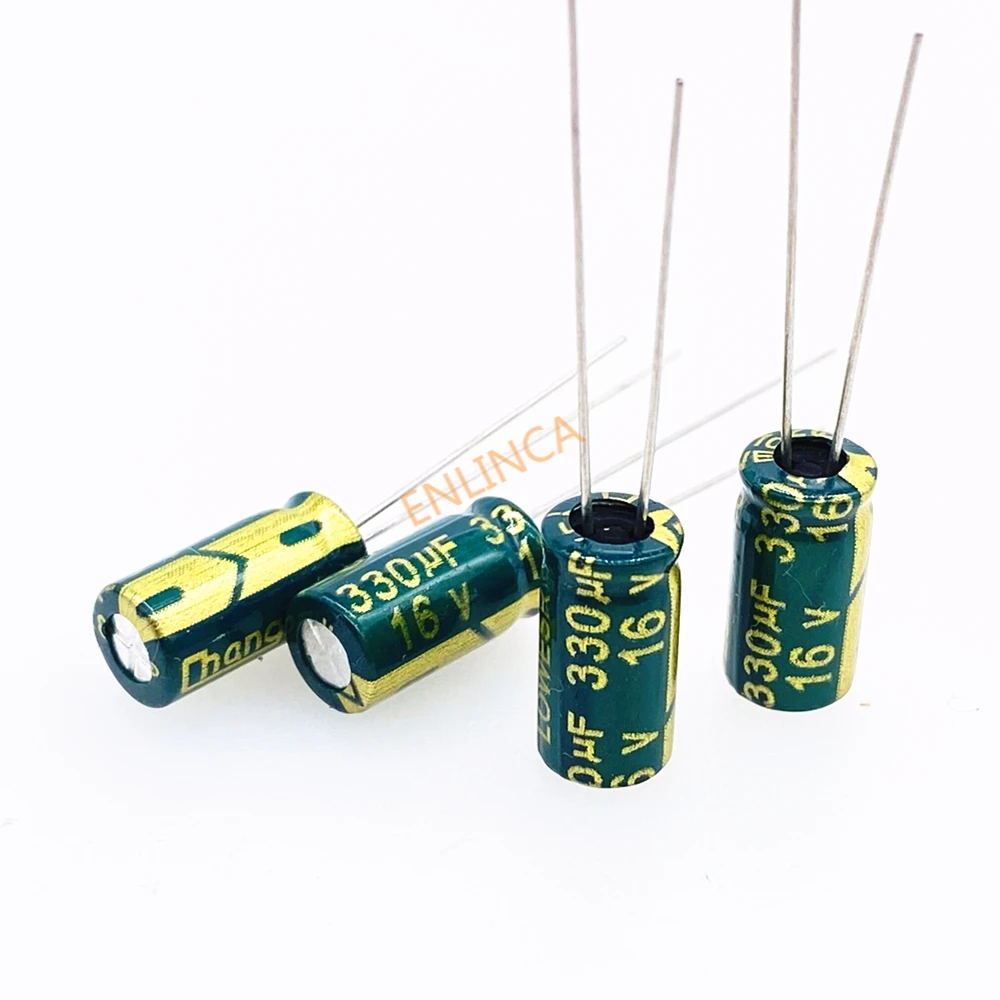 

30pcs 16V 330UF 6*12 High Frequency Low Impedance Aluminum Electrolytic Capacitor 330uf 16v 20%