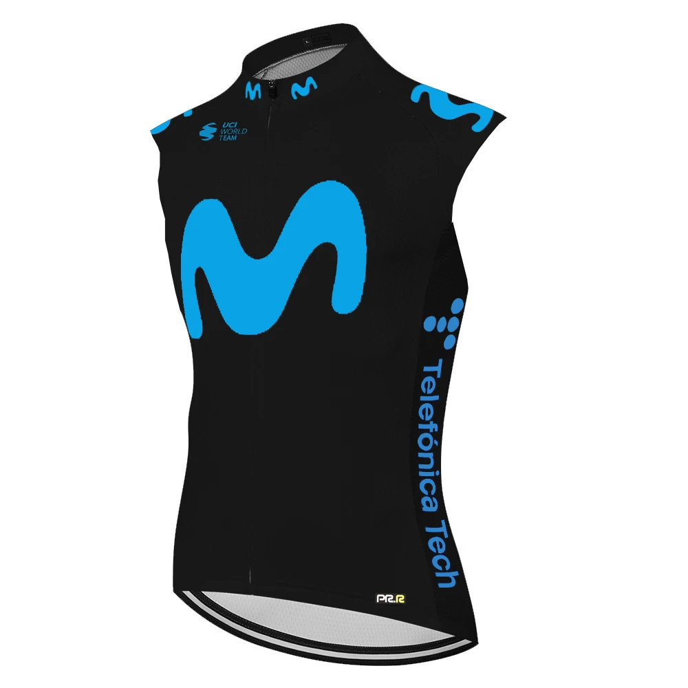 No windproof Movistar Sleeveless bicycle clothing jersey ciclismo ropa mtb спортивный костюм велоформа maillot cyclisme homme