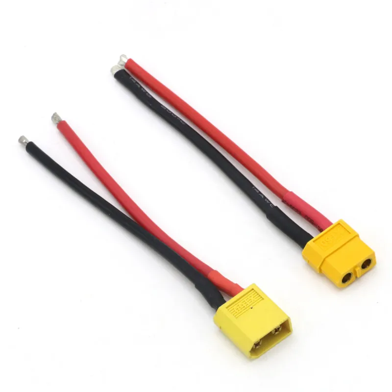 XT60 Male / Female Connector With 10CM 12AWG Silicone Wire Cable