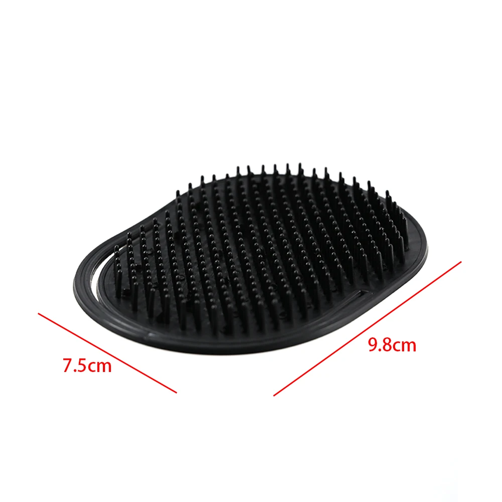 1Pc Men Hair Comb Brush Portable Beard Mustache Palm  Tools Scalp Massage Black Combs Shampoo Brush