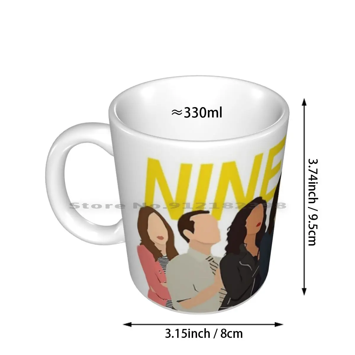 Nine Nine Squad Ceramic Mugs Coffee Cups Milk Tea Mug B99 Brooklyn 99 Brooklyn Nine Nine Linetti Terry Captain Holt Jake Per