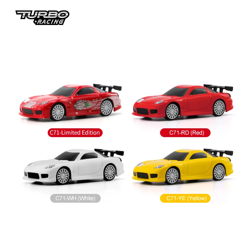 

TURBO Racing 1:76 RC sport car Table Racing,Top Racing Innovation Technology 1:76 Remote Contol Mini Model Car Toy
