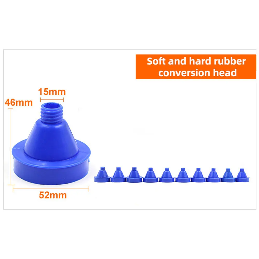 10 stücke Pneumatische Klebepistole Düse Zubehör 6/8/10 MM Edelstahl Kleber Düse Weiche & Harte kleber Düse Adapter Set Kleber Düse – Detail 14