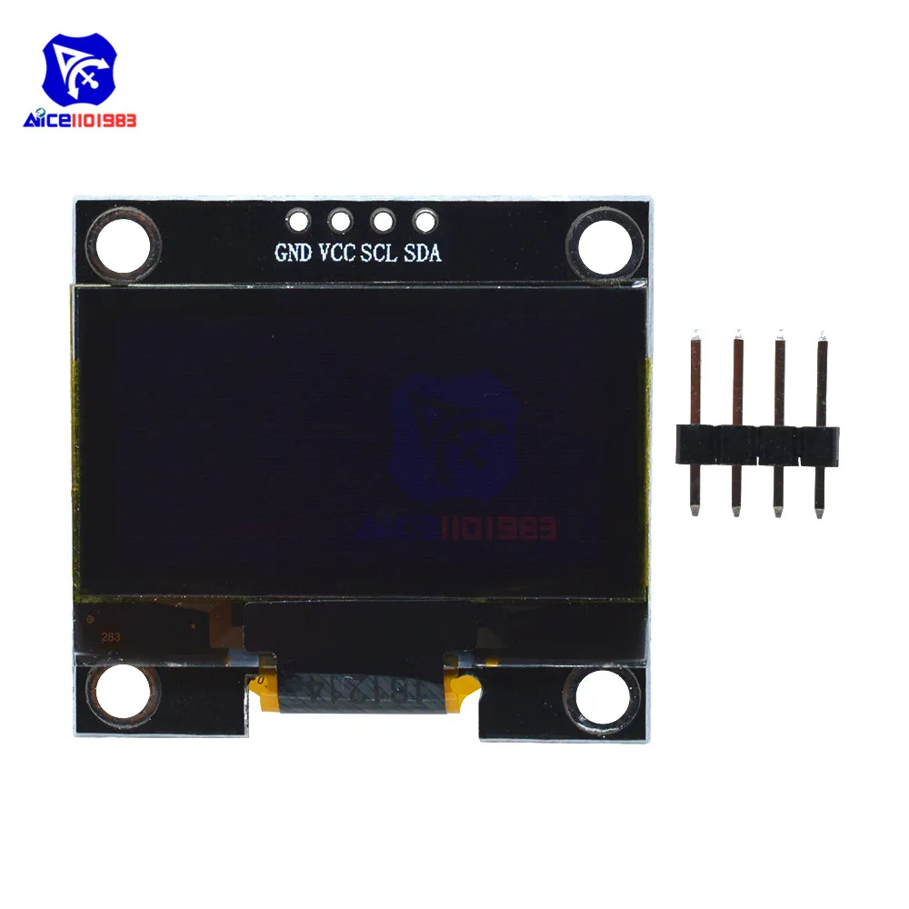 diymore 1.3" White/Blue 128*64 OLED LCD Display Module 4PIN IIC I2C Serial 128x64 SSH1106 for Arduino