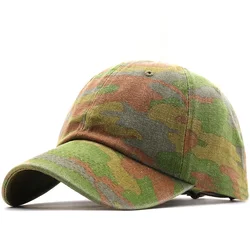 New Camo Washed cotton Men Baseball Cap Fishing Caps Outdoor Hunting Camouflage Jungle Hat Airsoft Tactical Hiking Casquette Hat