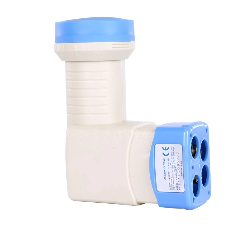 10 قطعة/مجموعة العالمي رباعية LNB ل استقبال الأقمار الصناعية SR-4604 جديد كو الفرقة HD الرقمية LNB منخفضة الضوضاء 0.1dB LNBF