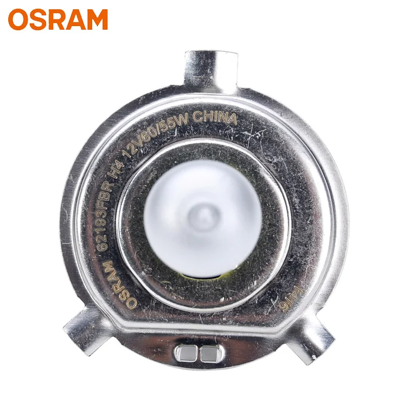 OSRAM H4 9003 HB2 Yellow 62193FBR Halogen Fog Breaker 12V 60/55W Car Original Headlight 2600K Light +60% Brighter Lamps, Pair