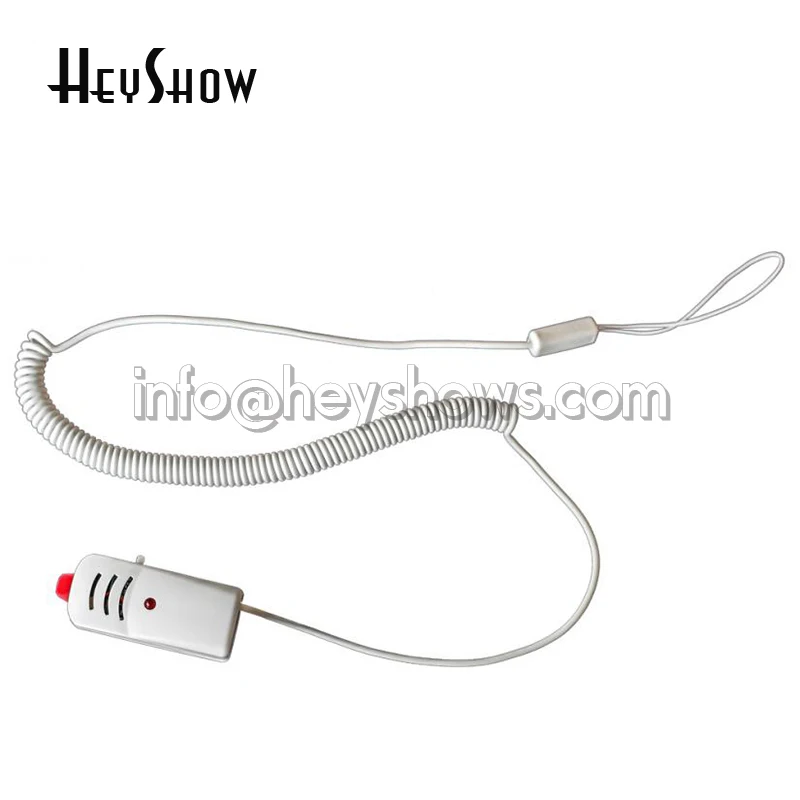 Imagem -03 - Telefone Segurança Cabo pc Loop Display Alarme Headphone Controlador Seguro Bolsa Anti-roubo String Shaves Anti-lost Mouse Sensor 10x