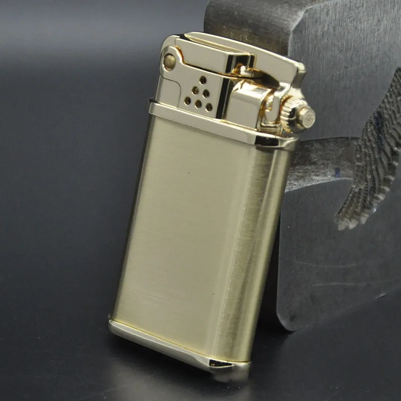 Genuine Zorro One-key Ignition Brass Kerosene Lighter with Anti-misstarter Smoking Gift Accessories Gadgets Cool