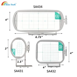 Sew Tech Sewing and Embroidery Hoop for Brother Innovis M280D SE600 SE270D SE350 PE550D M230E PE535 SE400 Babylock Machine Frame