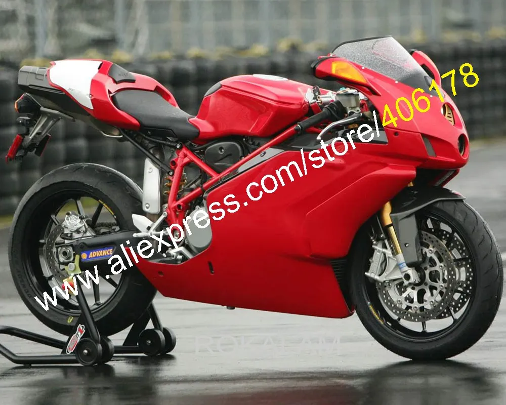 

Customized Cowling 999 749 05 06 ABS Kit For Ducati 999s 749s 2005 2006 Red Motorcycle Fairings (Injection Molding)